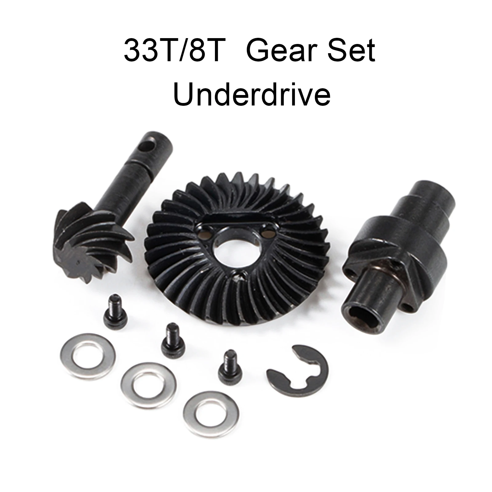 Helisches Kegelradsatz-Set Overdrive Underdrive 24/8T 27/8T 30/8T 33/8T für Axial SCX10 Pro SCX10 II AR44 SCX10 III AR45 Capra F9 – Detail 12