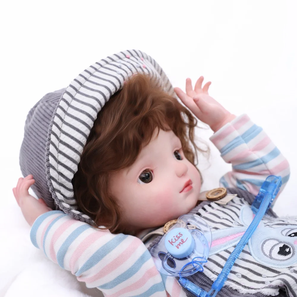 

Cloveray 20 inch Super Realistic Full Body Vinyl Twins BJD Doll Korean Style Spherical Joint BJD Doll Collecting Artwork Gift
