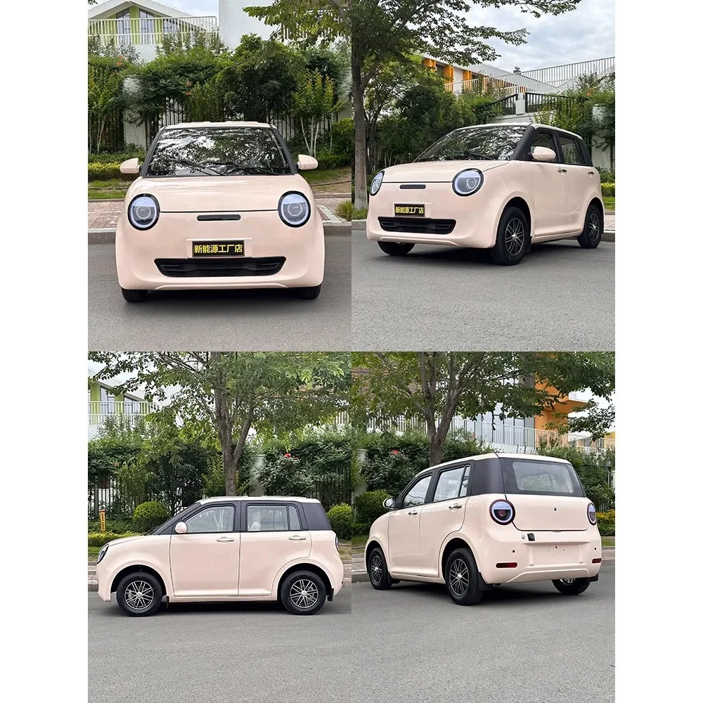 Customized corn four wheeled electric vehicle for women, small pick-up and drop off, family new energy battery car, new low-spee