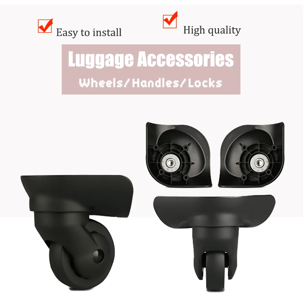 Shock-Absorbing W187 Rubber Wheels for Luggage – Protect Fragile Items Inside