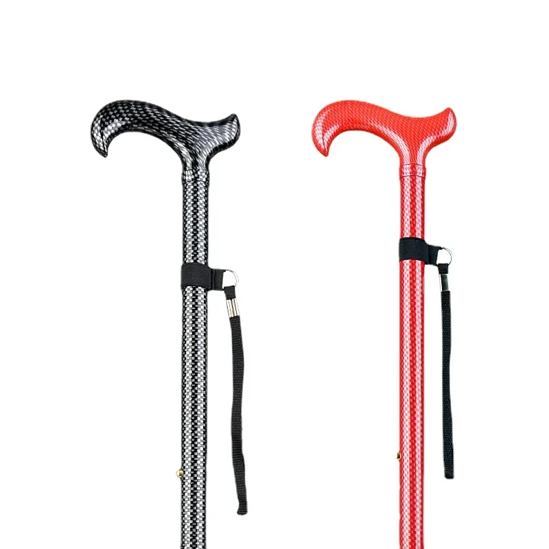 Walking Stick for the Elderly Upscale Portable Alpenstock Cane Telescopic Aluminum Alloy Walking Stick