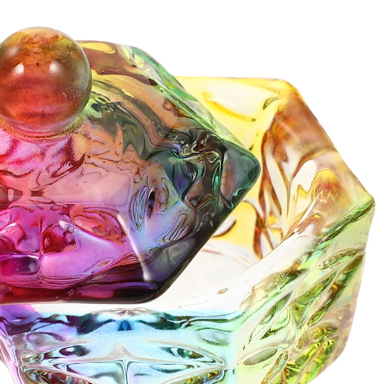 2 pezzi piatto per unghie tazza di cristallo vetreria per unghie acriliche piatto smorzante forniture professionali per nail art tazza per manicure