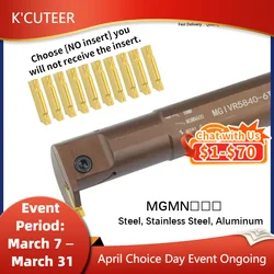 Internal Grooving Cutter Bar Cutting Tool Hole Slotting Tool Lathe MGIVR2016/2520/3125 Cutter Spring Steel Plates Other Tools
