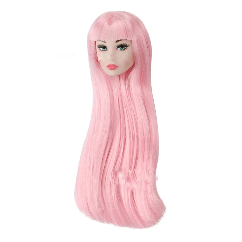 Fashion Doll Head 1/6 Supermodel Doll Makeup Face Curly Hair Toy Joint Movable White/normal/black Skin Body+Head Doll Accessorie