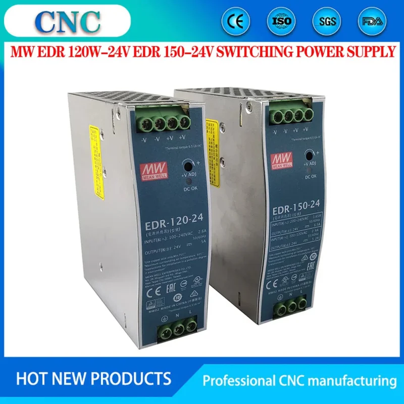 

New MEAN WELL switching power supply lighting transformer AC 110V 220V to DC 24V 125W 150W power adapter,