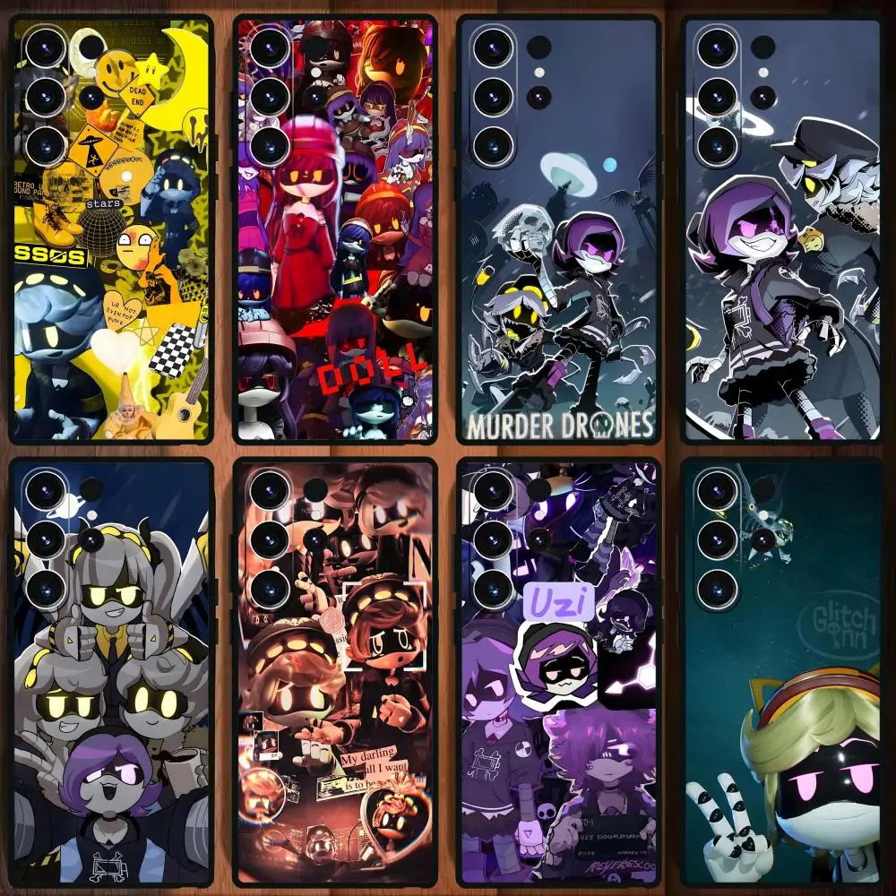 Чехол для телефона Game M-Murder Drones NVJ для Samsung Galaxy S25 S24 S23 S22 S21 S20 Plus Ultra Note20, мягкий черный Чехол для телефона Game M-Murder Drones NVJ для Samsung Galaxy S25 S24 S23 S22 S21 S20 Plus Ultra Note20, мягкий черный