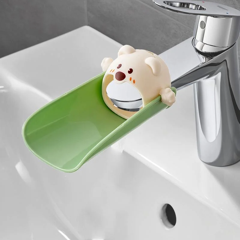 Lamgool Animal Shaped Silicone Tap Extender Child Hand Washing Water Assistant Faucet Extended for Kitchen Bathroom Kindergarten