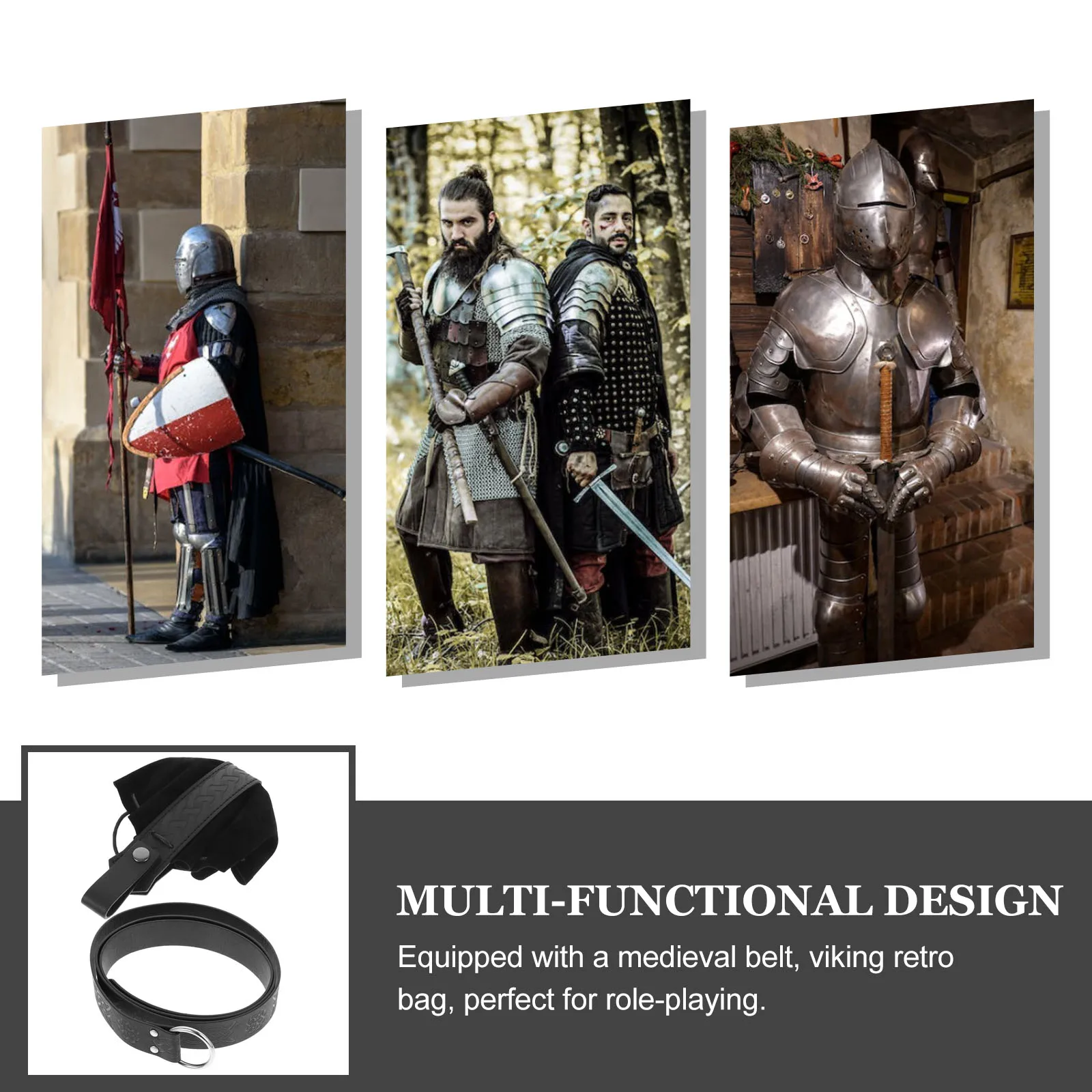 

Medieval Viking Belt Bag Knight Scabbard Men's Renaissance Accessories Pouch Bags