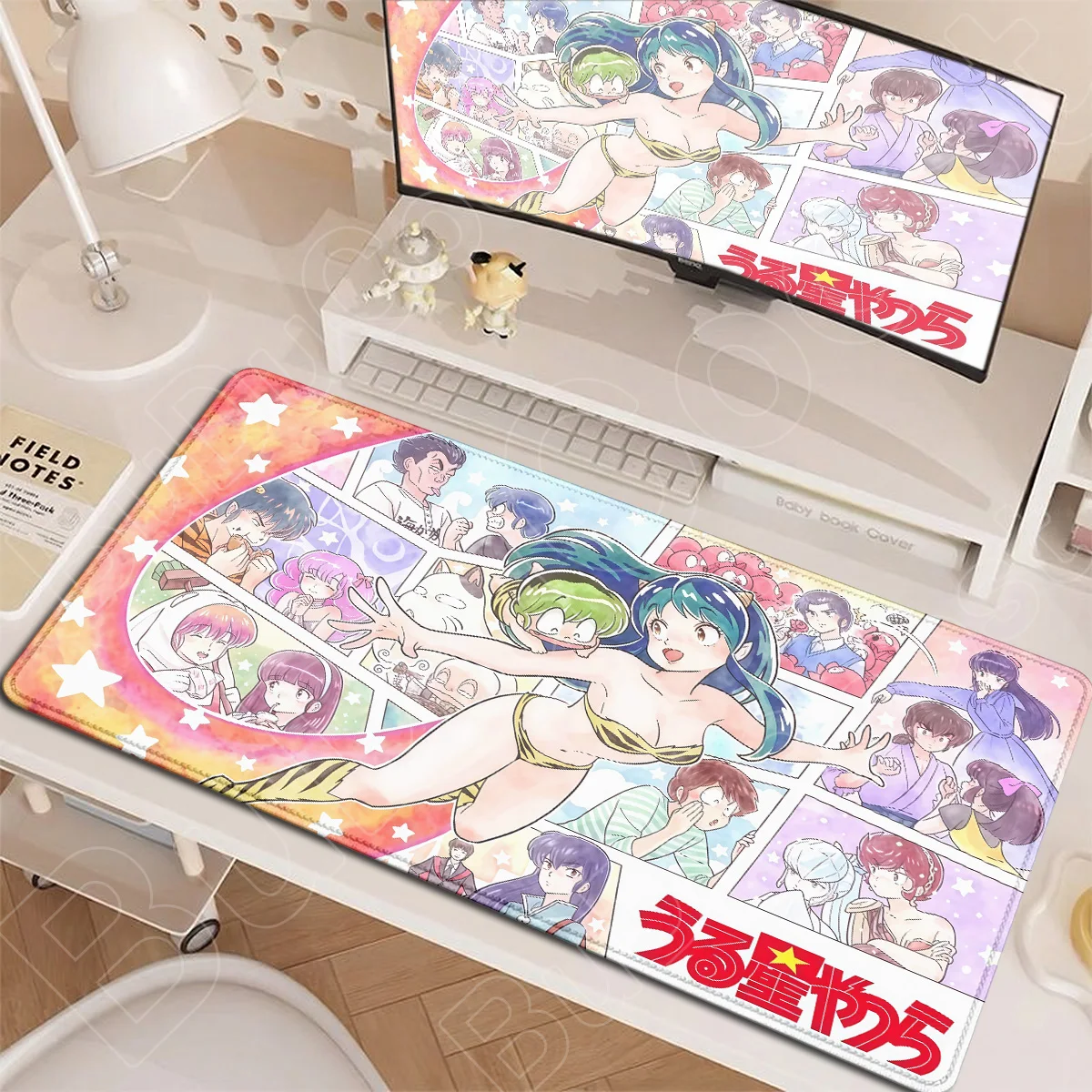 Urusei Yatsura Cute Lum Anime XXL HD Printing Mousepads 900x400mm E-sport Gamer Cabinet Rug Notebook Washable Keyboard Mouse Mat