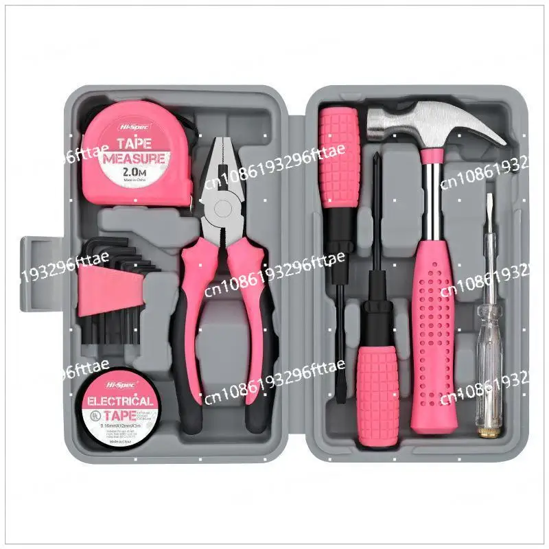 Hardware Family Morita Pink Gifts Tools Toolbox Repair Household Set Pliers Multifunctional Set Combination