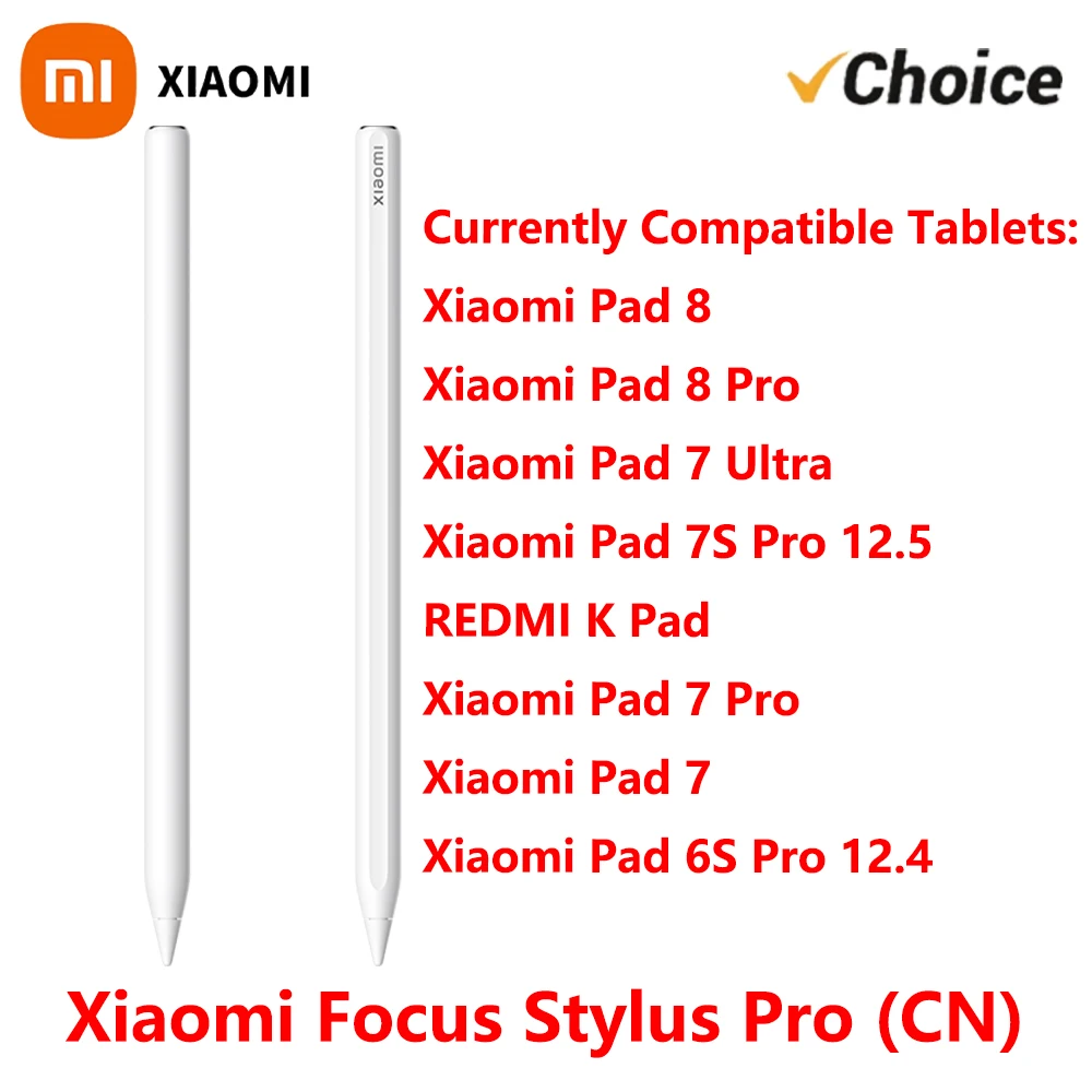 Original Xiaomi Focus Stylus Pro (Squeeze/Double Tap/Swipe),for Xiaomi Pad 8/8 Pro/7 Ultra/7S Pro/7/6S Pro Chinese Version
