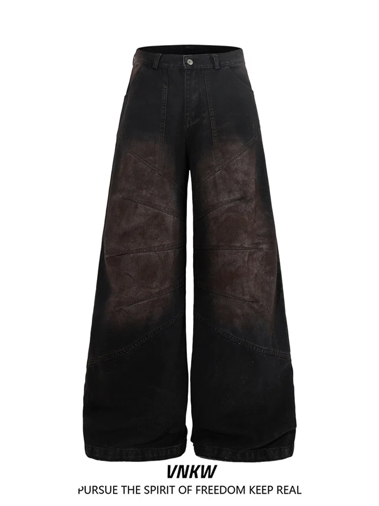 

Waed out Distred Baggy Jeans Men's Loose Wide Leg Casual Straight Leg Jeans Spring Season Casual Comfortable Fit