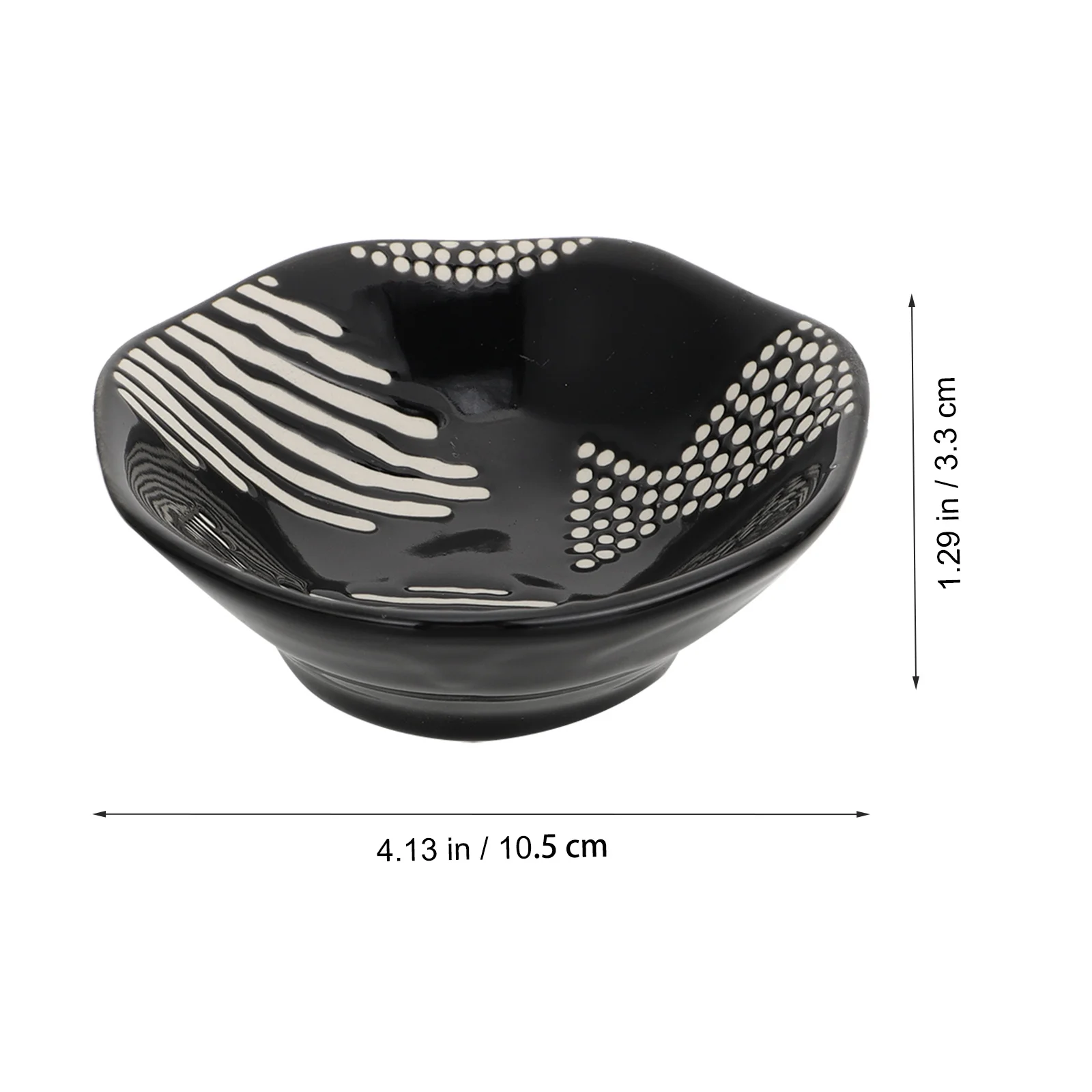 

4Pcs Ceramic Condiment Dishes Sauce Plates Ecofriendly Healthy Foodgrade Material Stable Bottom Easy Clean for Family Restaurant