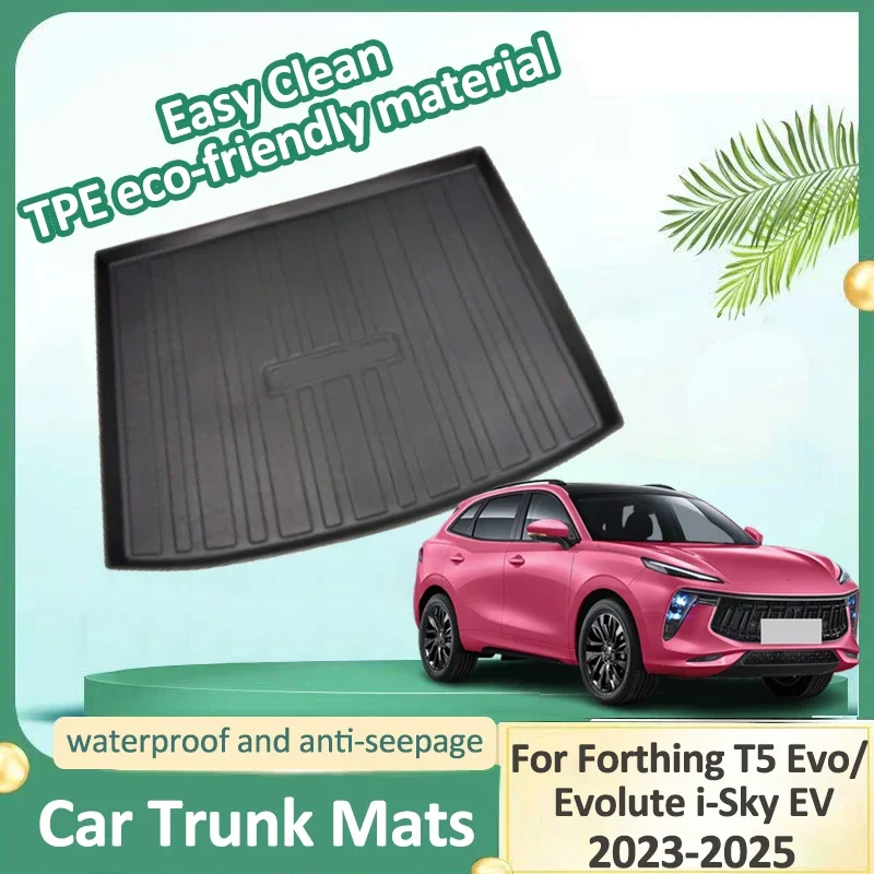 

Car Trunk Mat For Forthing T5 EVO 2025 DFSK Forthing T5 EVO 2024 2023 TPE Trunk Mats Cargo Liners Boot Carpet Cars Accessories