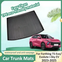 Car Trunk Mat For Forthing T5 EVO 2025 DFSK Forthing T5 EVO 2024 2023 TPE Trunk Mats Cargo Liners Boot Carpet Cars Accessories