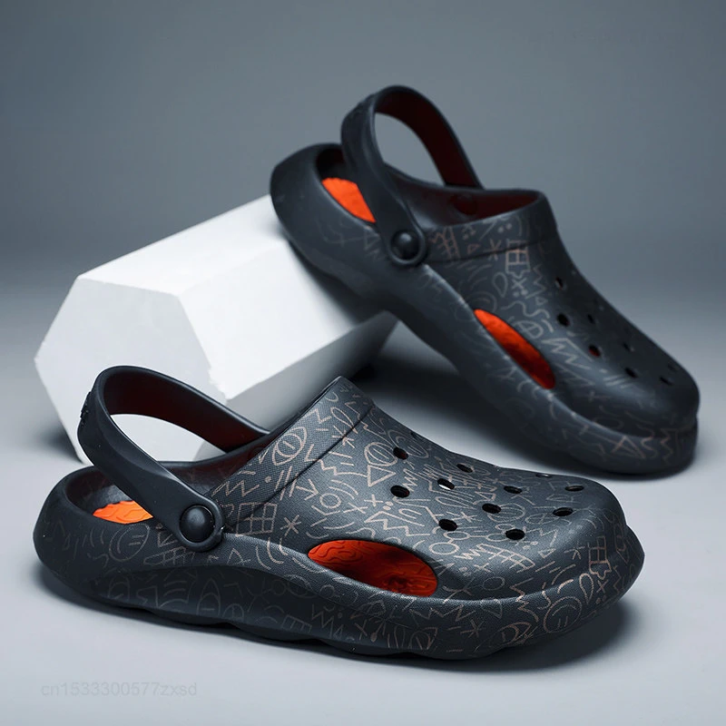 Youpin 2023รองเท้าผู้ชายรองเท้าแตะน้ำหนักเบา EVA, รองเท้าแตะ unisex รองเท้าสำหรับฤดูร้อนรองเท้าแตะชายทะเลระบายอากาศรองเท้าแตะพื้นนุ่ม44