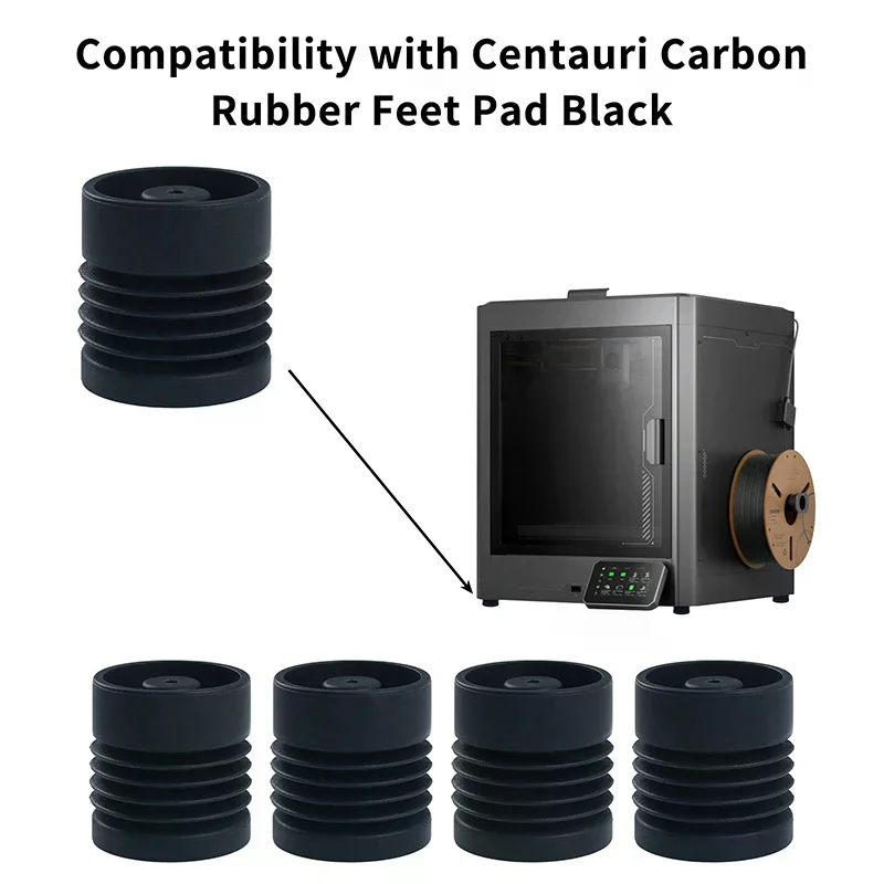 

1/4Pcs Anti-Vibration Feet For Elegoo Centauri Carbon 3D Printer Soft And Elastic Feet 3D Printer Replacement Parts