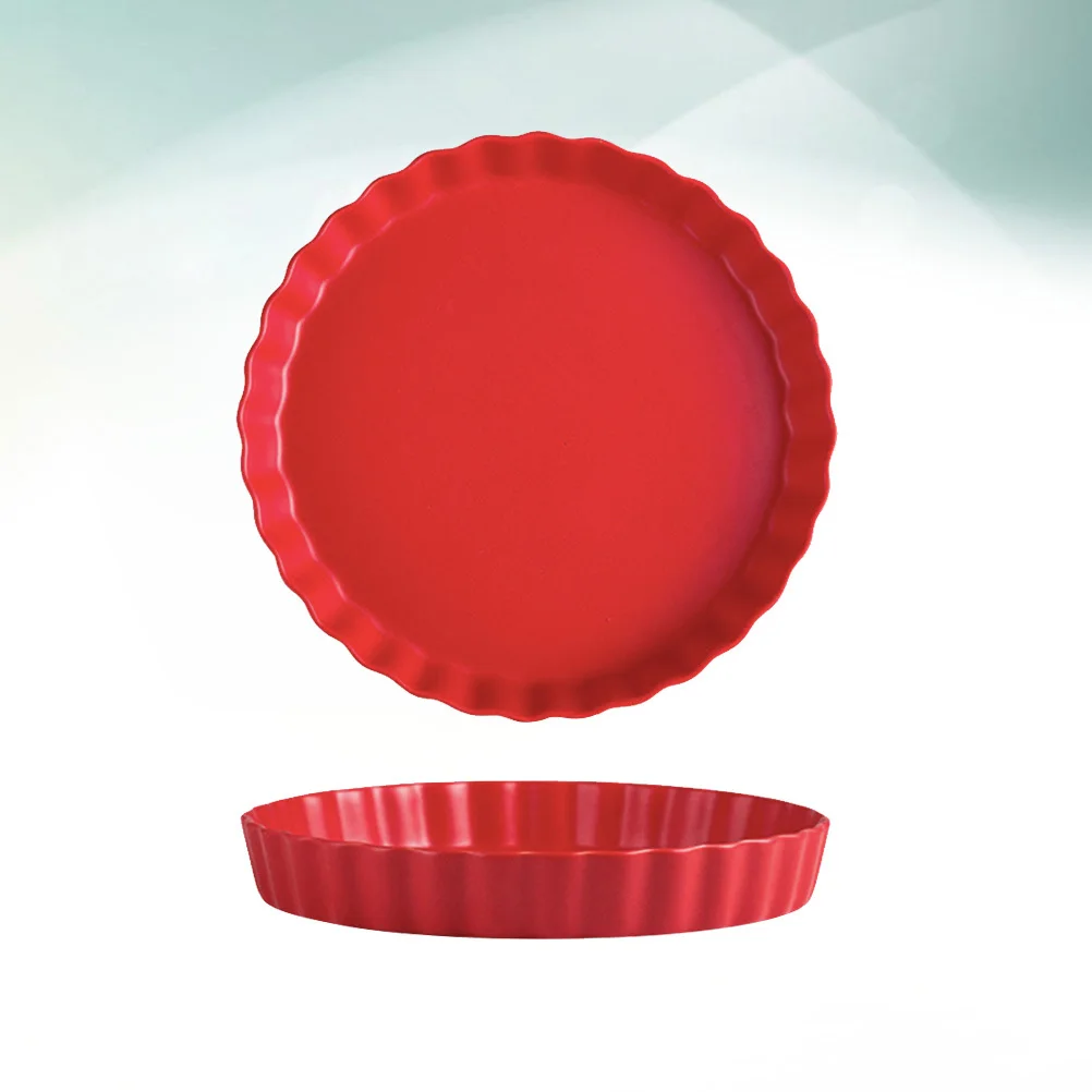 

Elegant Red Ceramic Plate for Special Occasions Party Tableware Dishwasher Microwave Safe Simple Sushi Creative