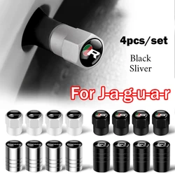 4PCS Car Wheel Tire Valve Stem Caps Tyre Valve Cover Auto Accessorie for Jaguar R XEL XFL E-PACE F-PACE I-PACE XJ JS BMRACING SV