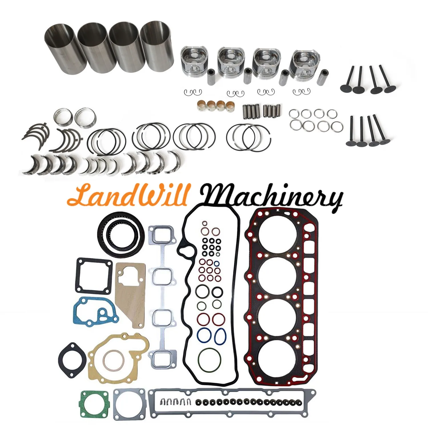 Overhaul Rebuild Kit Connecting Rod + Crankshaft Fits For Yanmar 4TNV94 Engine