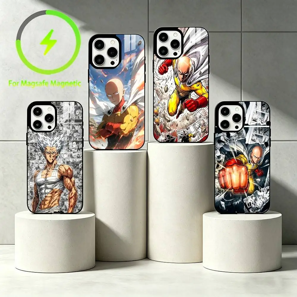 

O-One-Punch Man Phone Case For iPhone 17,16,15,14,13,12,Plus,Pro,Max For Magnetic Wireless Charge