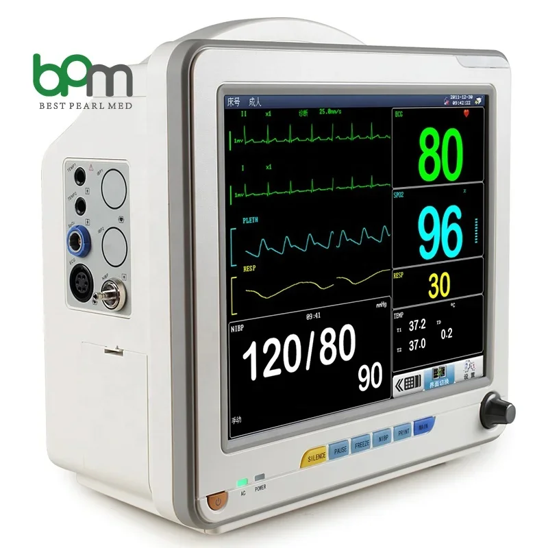 

BPM-1213V Portable Pet Multipara 12.1'' color TFT LCD screen EtCO2 Pressure Vet Veterinary
