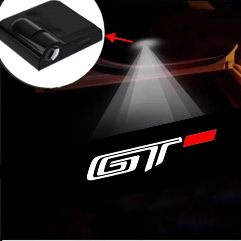 Proyector LED para puerta de coche, luz de cortesía para Peugeot 208, 206, 307, 308, 3008, 207, 508, 2008, 5008, 107, 408, 301, 208, accesorios RCZ, 2 piezas
