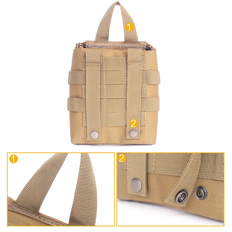 Outdoor Emergency Waist Bag First Aid Bags Molle Pouches Gear Waist Bag Men Phone Pouch Camping Hunting Accessories