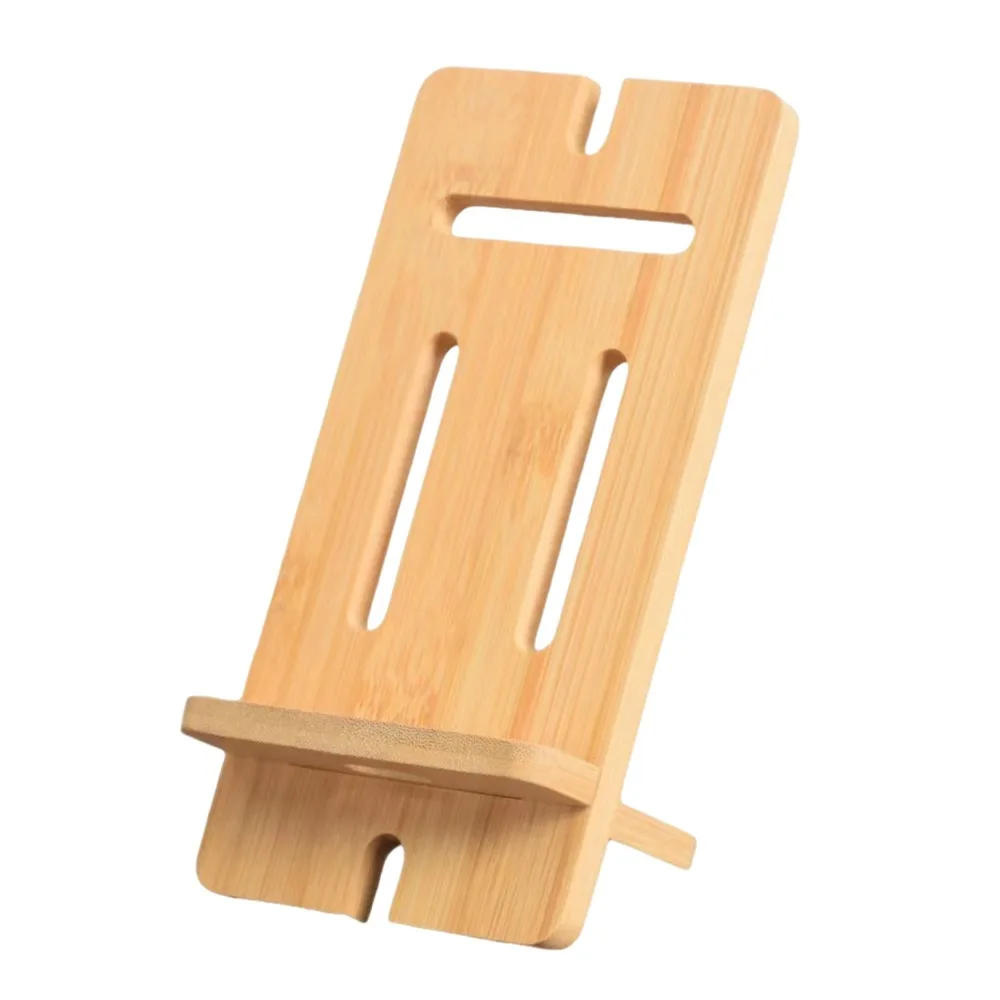 

Multi-functional Wooden Phone Holder Practical Lazy Bracket Bamboo Phone Stand Creative Charging Stand Desktop Phone Holder