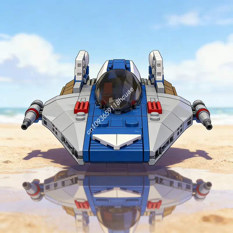 360pcs MOC A Wing Rebel Phoenix Squadron Star Battle Model Building Blocks Architecture Festival Gift Idea Toy Brick