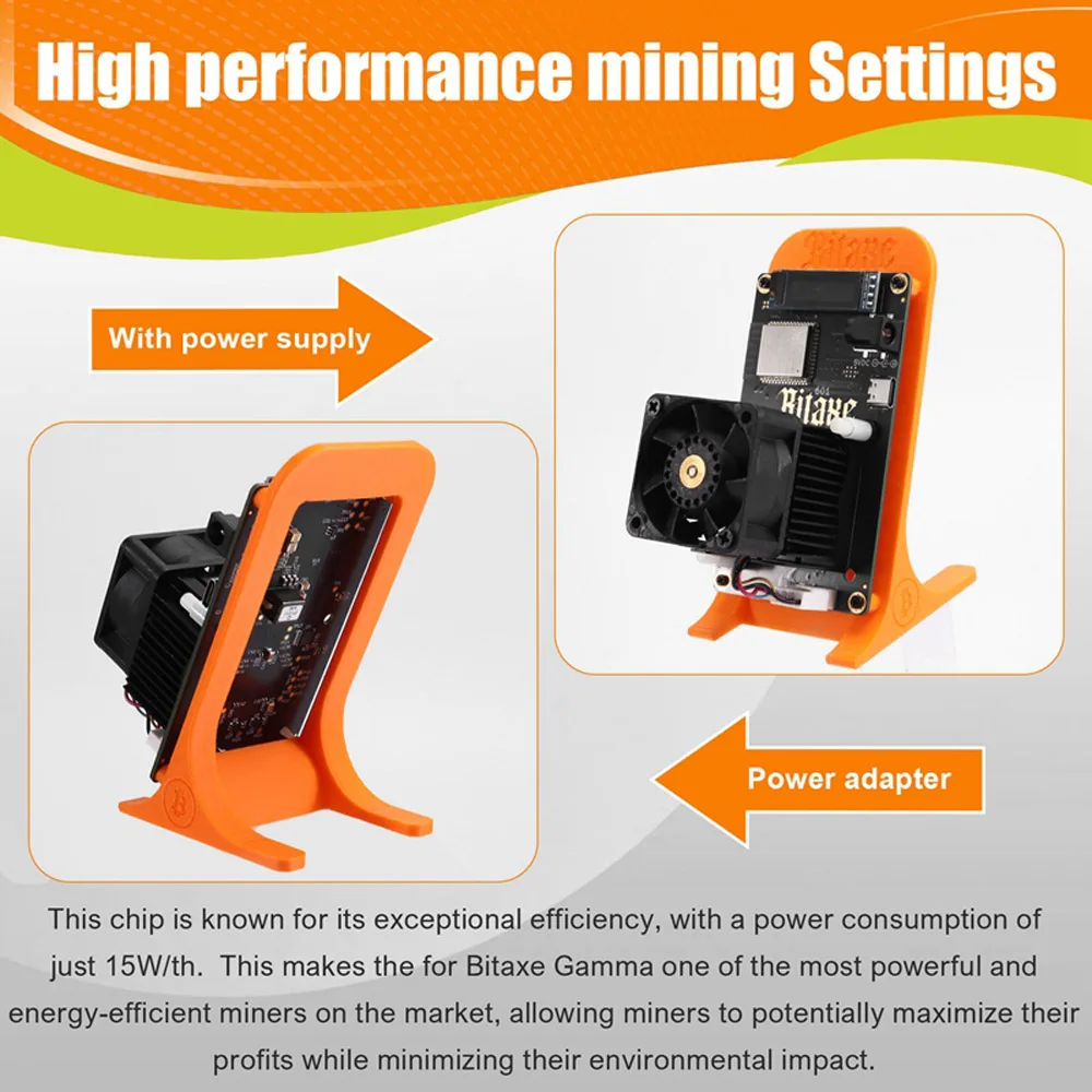 جهاز تعدين Bitcoins الجديد Bitaxe Gamma 601 جهاز تعدين cryptos 1.2TH/S من Antminer S21 Pro Asic جهاز تعدين BTC للاستخدام المنزلي