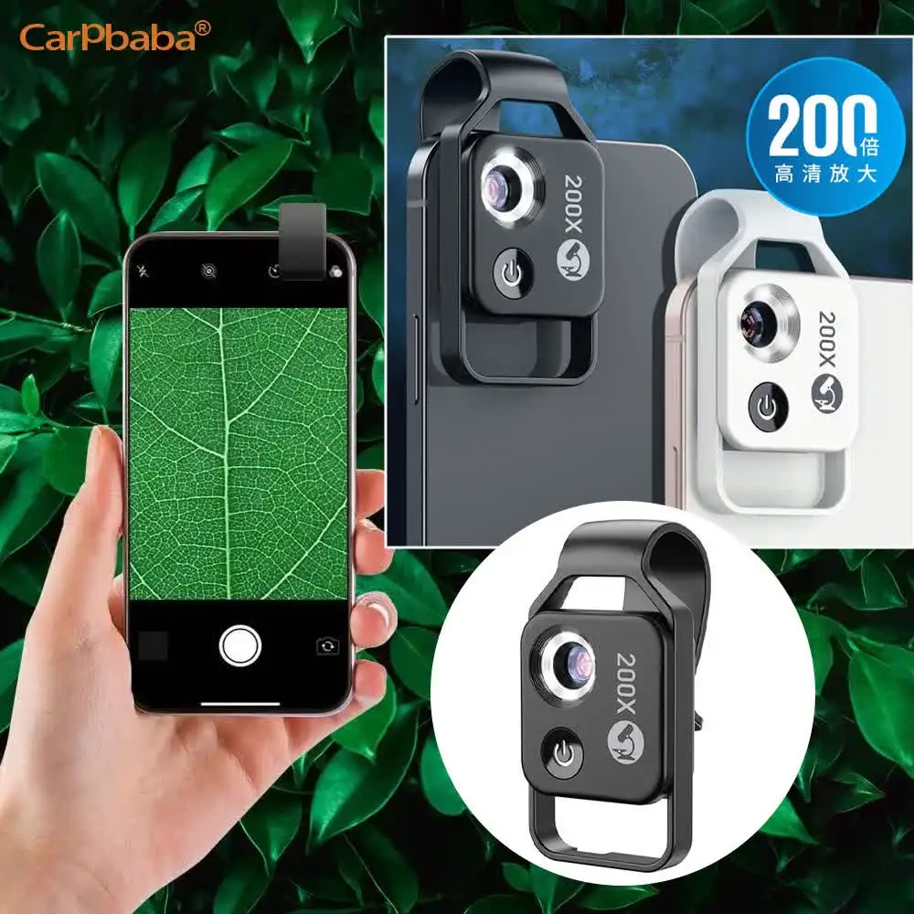 

Миниатюрный карманный микроскоп 200X с LED-подсветкой и 2 уровнями регулировки яркости, широкое применение для изучения насекомых, антиквариатов, оценки нефрита