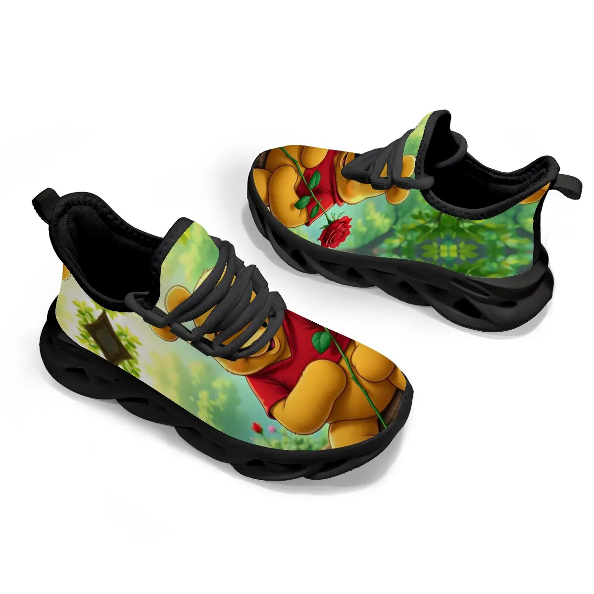 

Disney Winnie The Pooh Series Shoes Casual Sneakers for Spring Girls Outdoor Running Shoes Children Non-slip Sportschuhe Kinder