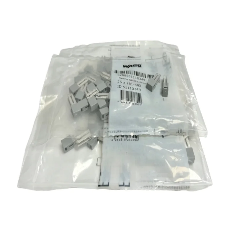 Genuine WAGO 280‑402 281‑402 Insulated Adjacent Jumper Cross‑Connector Shorting Bridge for DIN Rail Terminal Block