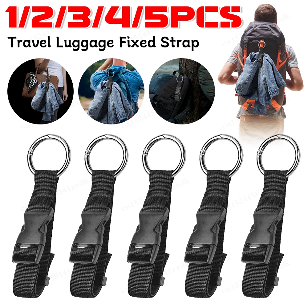 Tragbarer Reisegepäck-Festgurt mit Entriegelungsschnalle, Add-A-Bag-Gepäckgurt, Gürtel, Jackenhalter, Rucksack, externer Gurt