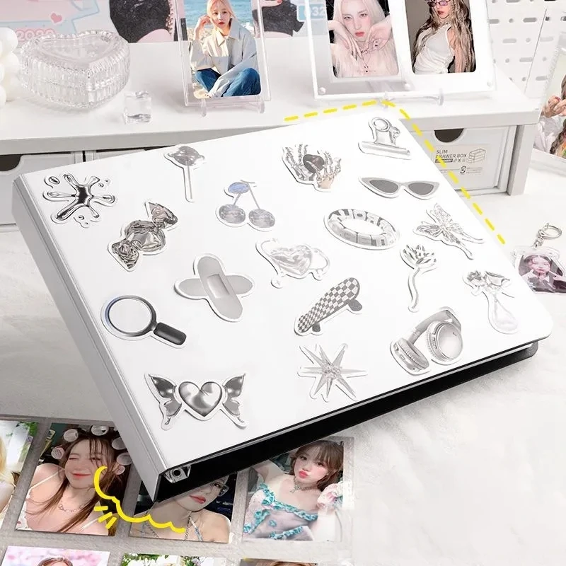 Photocard Binder Kpop Cards Collect Book Photo Card Binder Large Capacity Photo Albums Kpop Stuff Book Binding Machine 포토카드 바인더