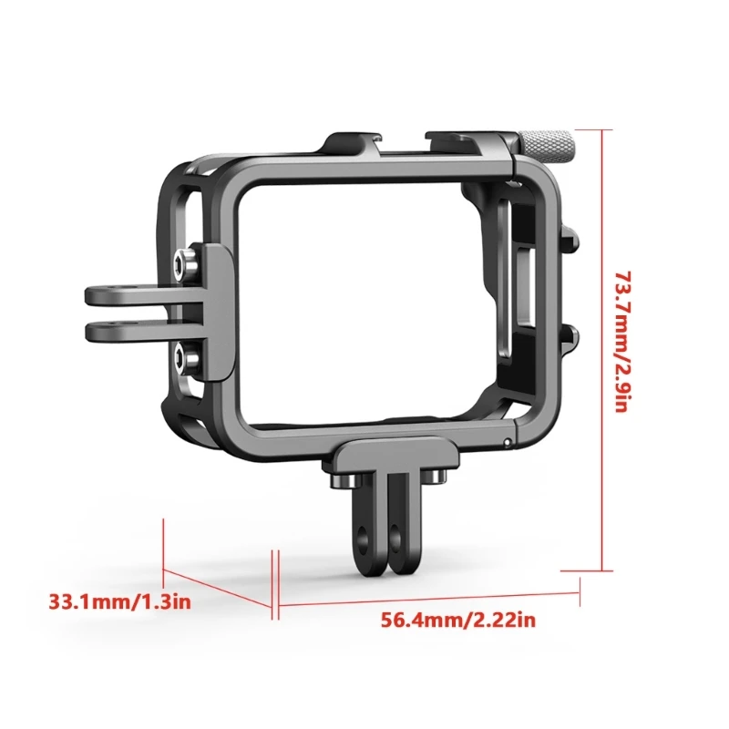 Metal Camera Shell Cage for GO 3S Effortlessly For Vertical/Horizontal Dropship