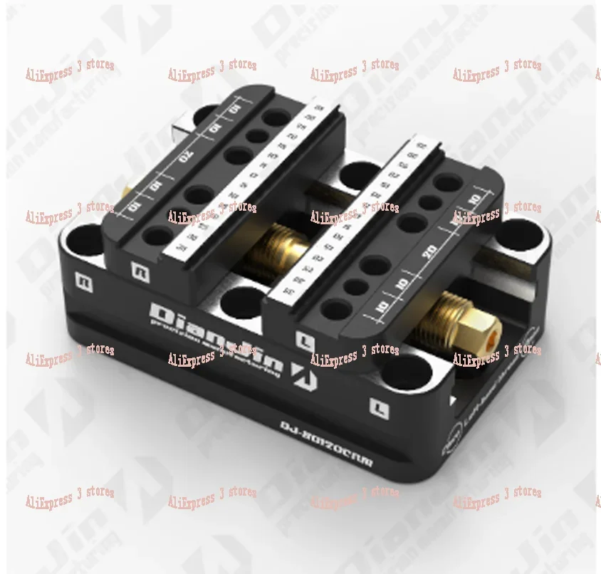 4-5 Axis Fixture Self-centering Vise Positive Paired with Zero Point Quick Change Four Axis L-block Bridge Board DJ-6080H D52