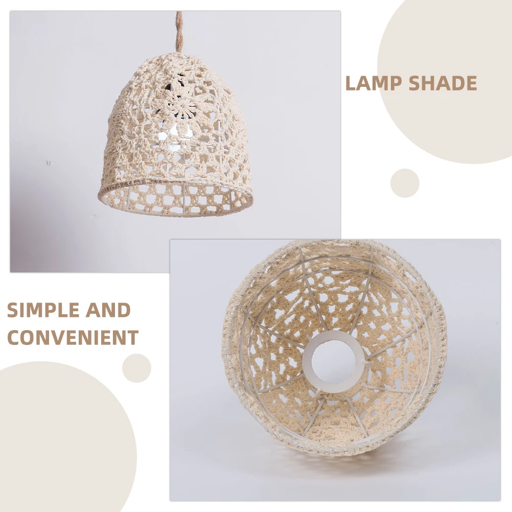 

Бежевый подвесной светильник для спальни, богемный абажур, ручная работа, домашний подвесной светильник, абажур, декоративный чехол для потолочного светильника