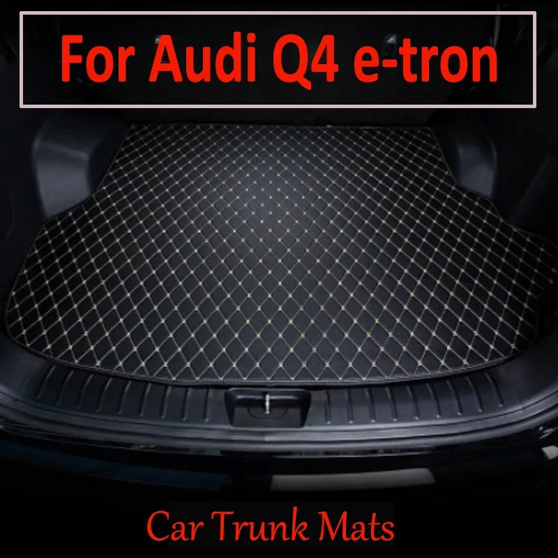 Car Trunk Mat For Audi Q4 e-tron 2022 2023 Custom Car Accessories Auto Interior Decoration