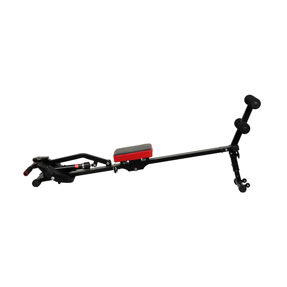 

2026 Home Use Indoor Air Rower Hydraulic Cylinders Rowing Machine with Fan Resistance Black 120kg Max User Weight for Indoor Tra