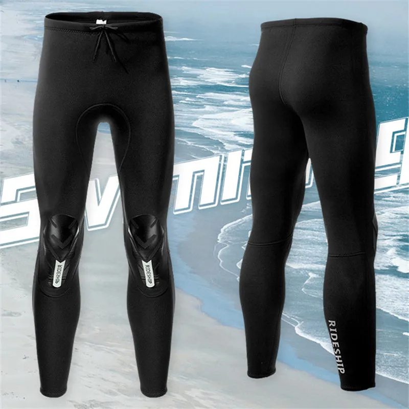 

Oulylan 3mm Diving Pants Neoprene Swimwear Premium Diving Suit for Men Women Black Keep Warm Black Surfing Snorkeling Wetwuit