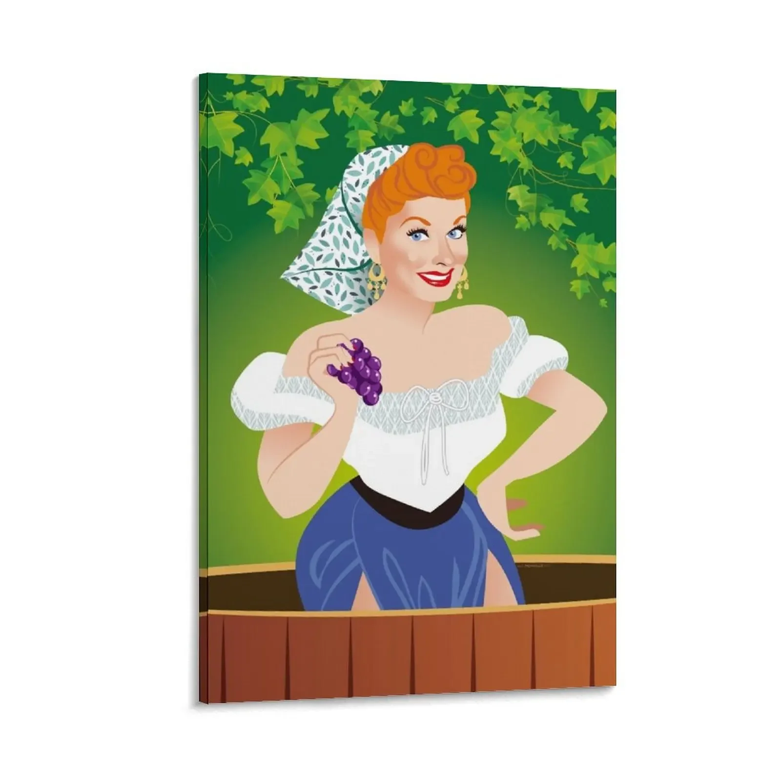 

Grape stomping Canvas Painting living room decoration aesthetic room decor