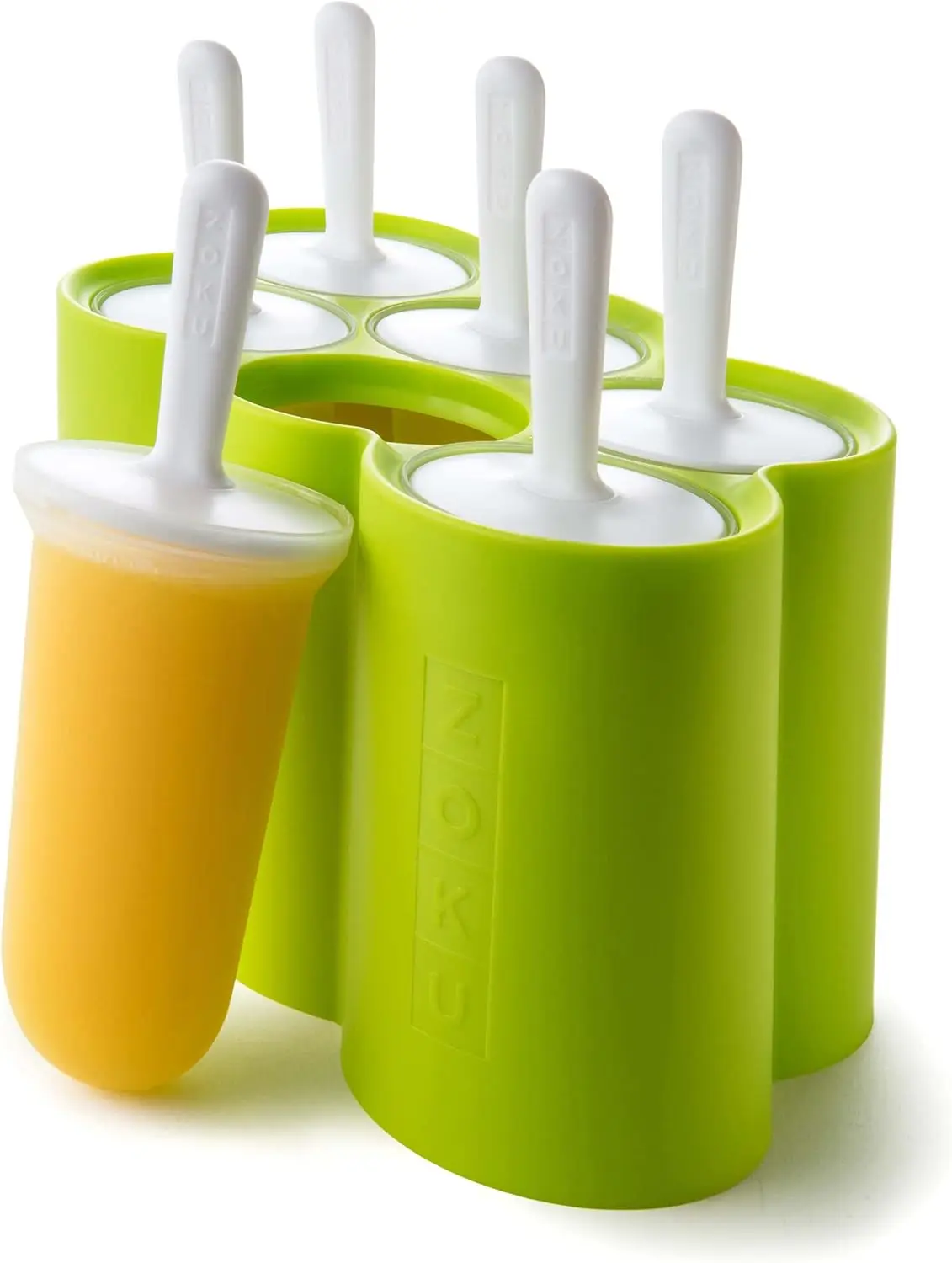 

6 Easy-Release Popsicle Molds with Sticks & Drip Guards, BPA-Free, 3.1 oz Each