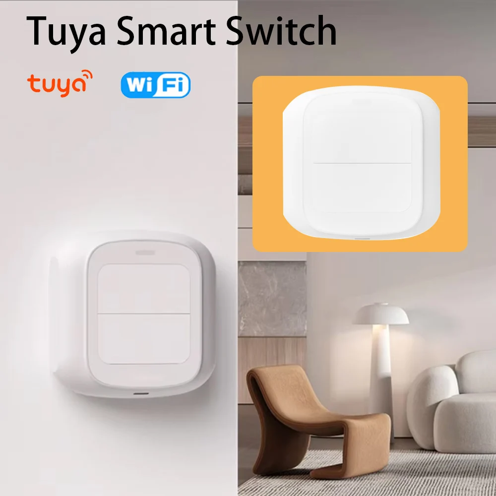 

Tuya Wi-Fi умная сцена беспроводной переключатель кнопочный контроллер сценарий автоматизации 2-бандовые гаджеты для умного дома умный пульт дистанционного управления
