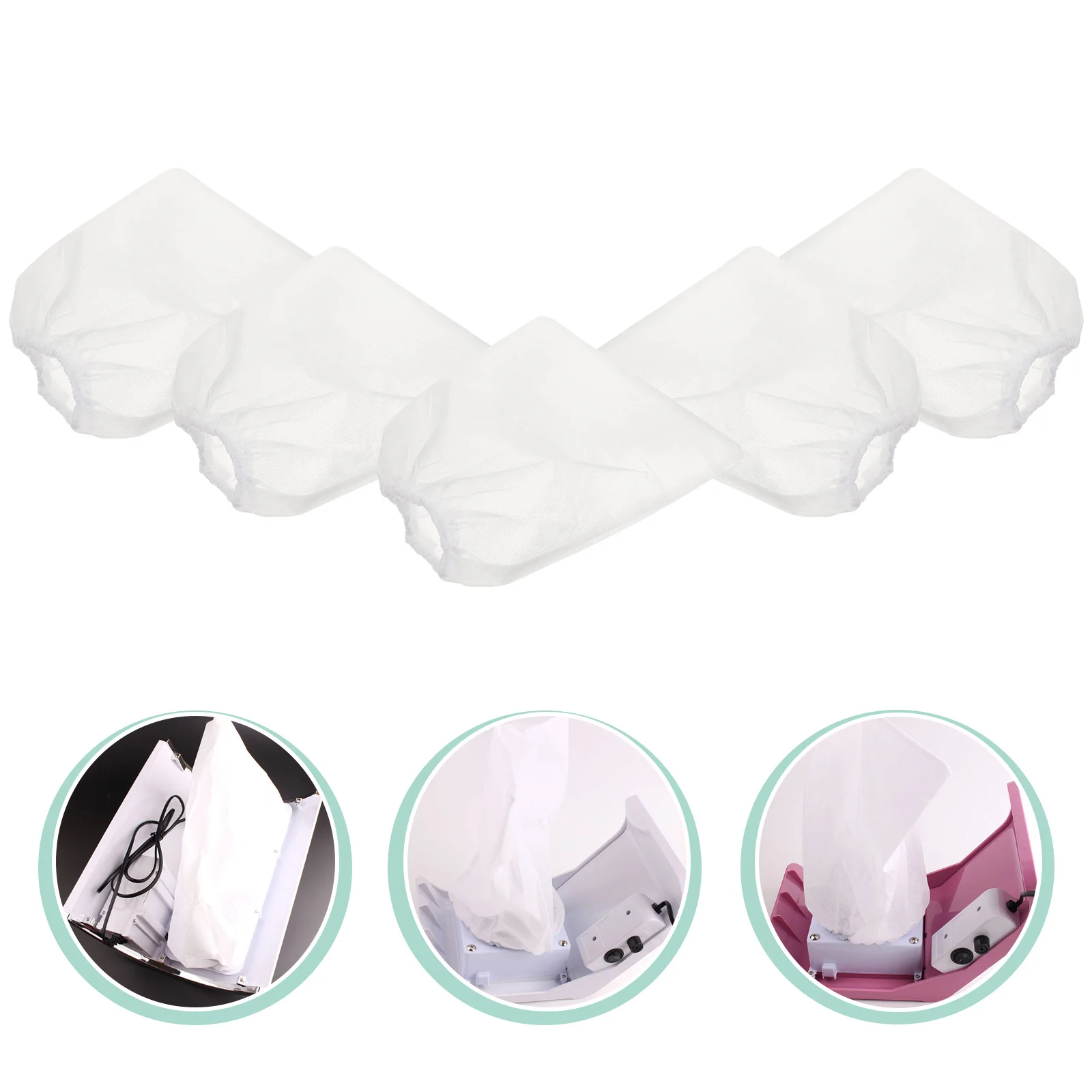 

5Pcs Dust Collector Replacement Bag Non-Woven Material for Nail Dust Suction Tool Improved Suction Power Easy to Use