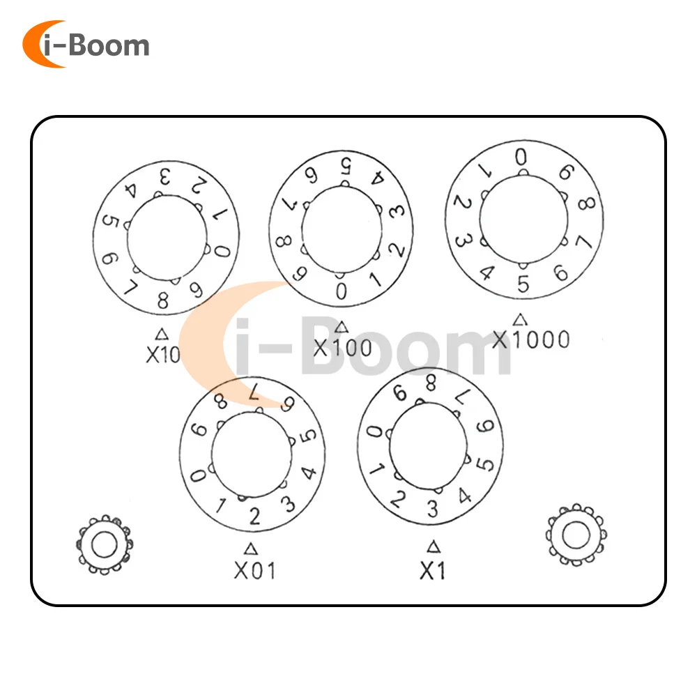 0-9999.9 Ohm Variable Resistance Box Decade Resistor Experimental Equipment For Physical Resistance Box Electrical Teaching