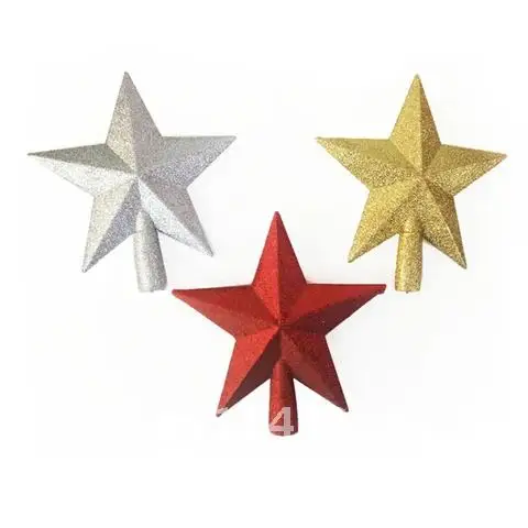 Christmas Decorations 15/20Cm Christmas Tree Five-Pointed Star Top Decoration New Year Christmas Party Supplies Home Decorations