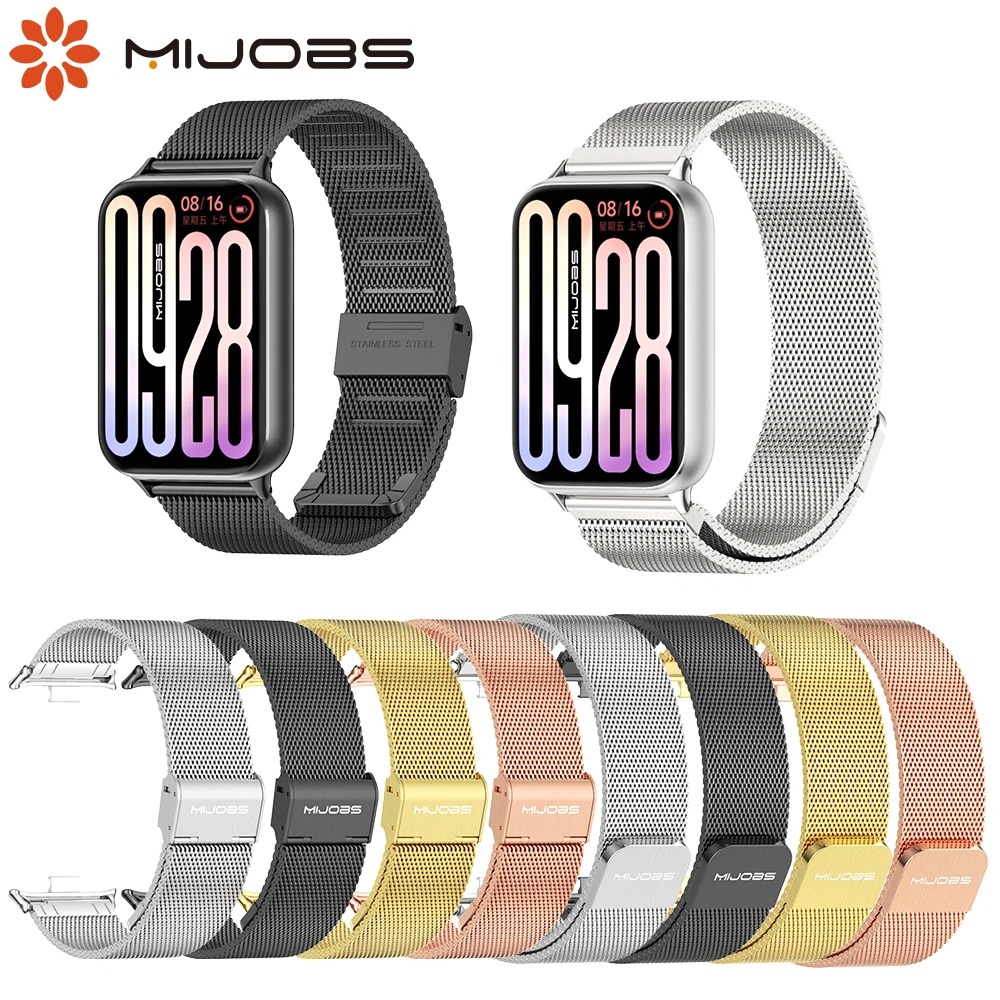 Metal Milanese Strap for Xiaomi Mi Band 9 Pro Bracelet Loop Band Belt Correa for Mi Smart Band 9Pro