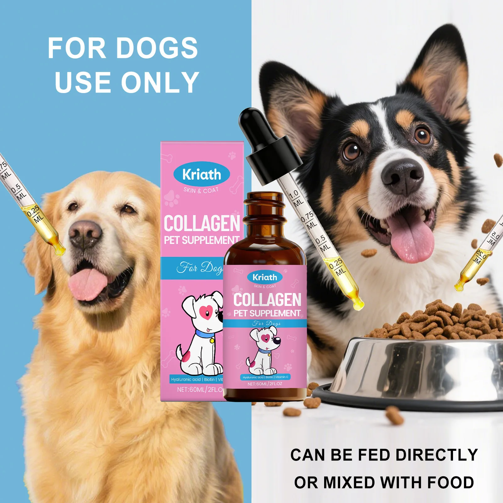 Dog Dog Liquid Collagen Drops Joint Pain Relief Senior Dog Mobility Support Skin Coat Health Pet Supplement Care - Aliexpress Deal